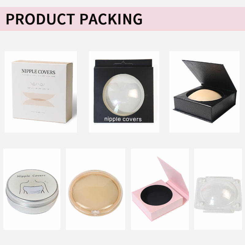Ultra Thin Matte Silicone Nipple Pasties Reusable Skin Color Invisible Nipple Covers for Women Comfortable Padded Adhesive