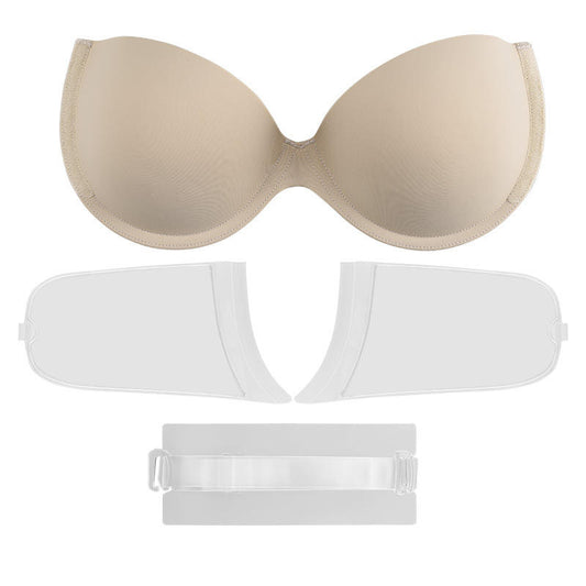 1 Pair Side Band Detachable Design Invisible Bra for Fashion Wear Women's Strong Breathable Push up Invisible Nipple Cover