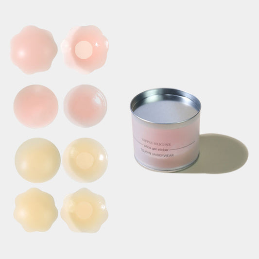 Ultra Thin Reusable Silicone Nipple Covers for Women Invisible Adhesive Pasties Nippleless Sticks Breast Petals Skin Tone