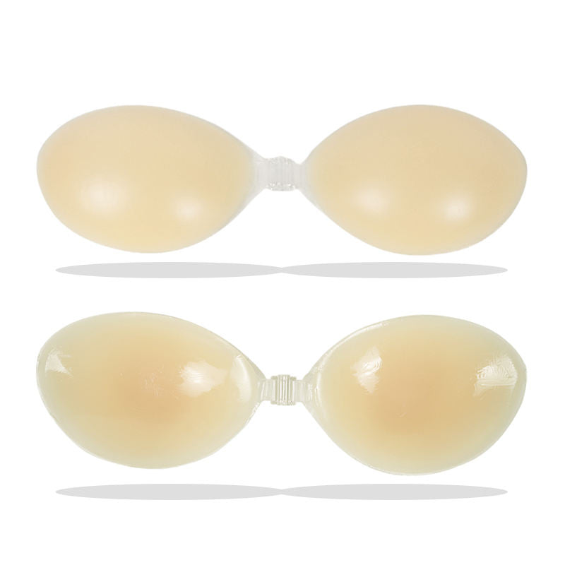 2026 Wholesale Nude Color Push up Adhesive Bra Strapless Backless Invisible Silicone Bra for Wedding Party Wear