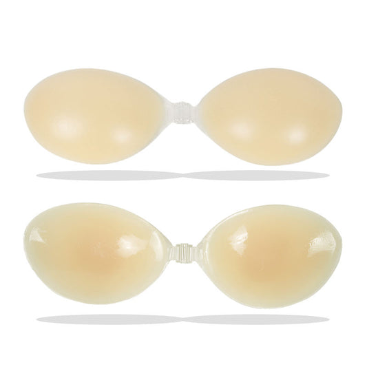 2026 Wholesale Nude Color Push up Adhesive Bra Strapless Backless Invisible Silicone Bra for Wedding Party Wear