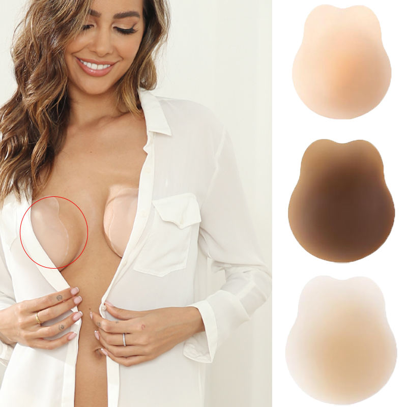 Silicone Nipple Cover Factory Produce Rabbit Ear Shape Natural Adesivo Strapless and Traceless Soportes Adhesivos Silicona Bra