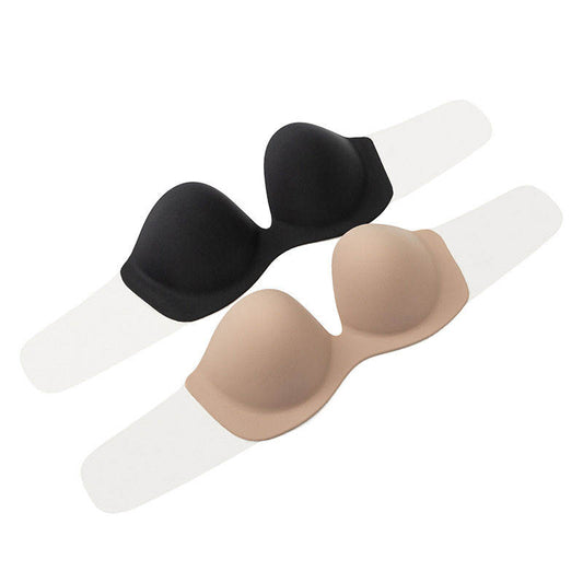 New Arrival Invisible Deep V Backless Strapless Push up Adhesive Bra Lightweight Cleavage Enhancement Sticky Bras for Women
