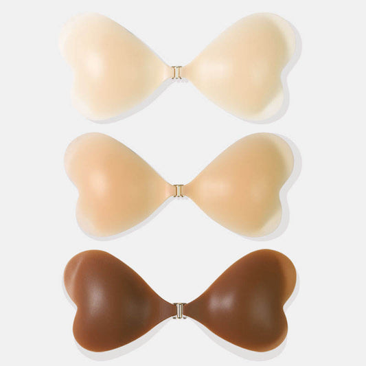 Breast Lift Nylon Patch with Adhesive Reusable Heart Shape Nipple Cover Traceless Underwear Accessory for Women Daily Use