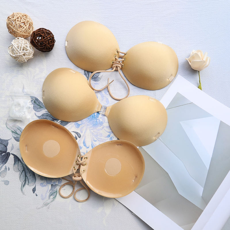 Hot Sale Rope Tape Design Invisible Woman Bra Can Be Reused Multiple Times and Women's Invisible Gather Nipple Bra
