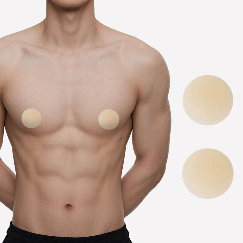 Customizable Medical Grade Liquid Silicone Nipple Cover Matte Skin Tone Nude Adhesive Reusable Pasties for man