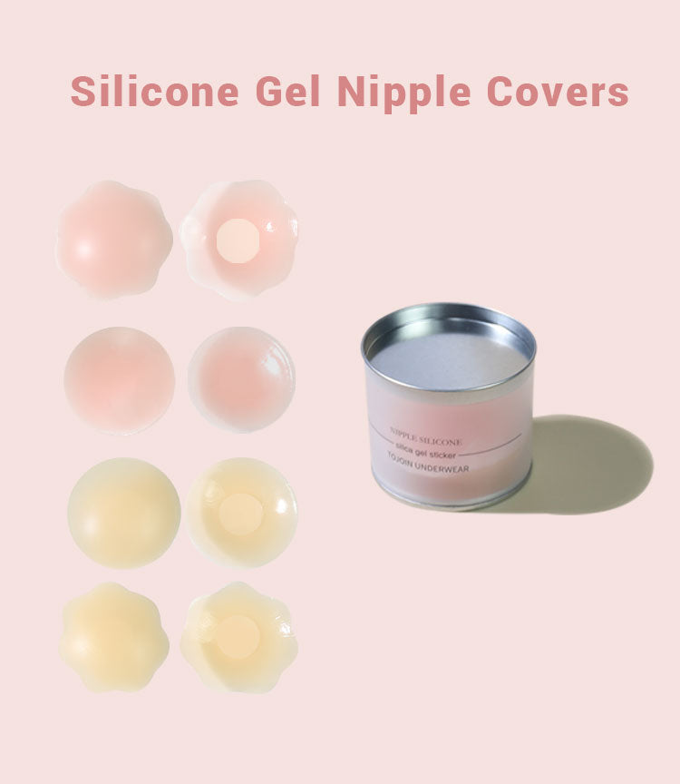 Ultra Thin Reusable Silicone Nipple Covers for Women Invisible Adhesive Pasties Nippleless Sticks Breast Petals Skin Tone