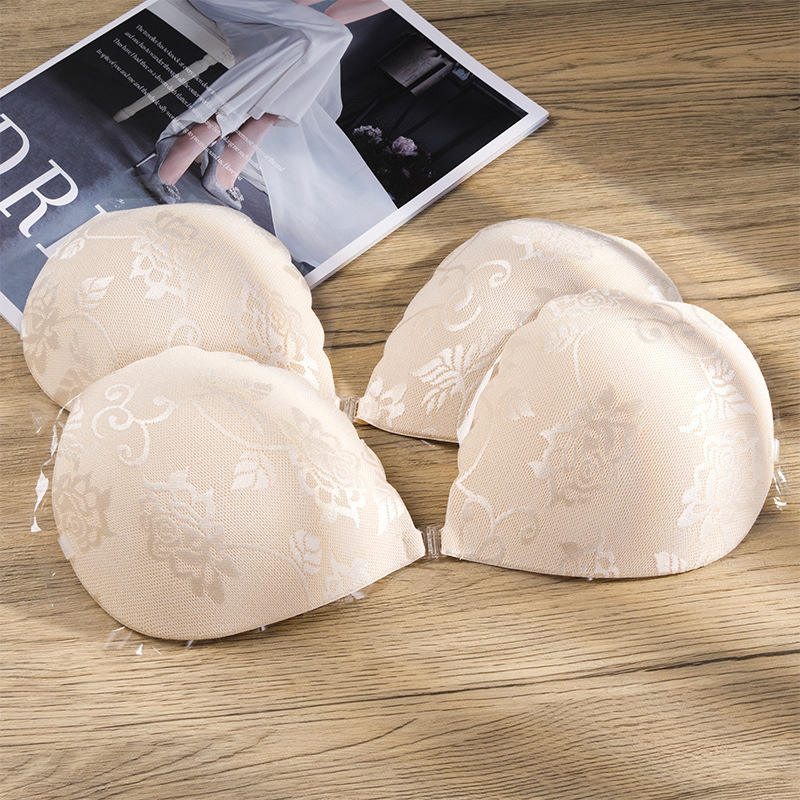 Nipple Cover Factory Produce 3D Cup Hot Flower Pattern Middle Glue Free Design Light Weight Easy to Shape 3D Invisible Women Bra