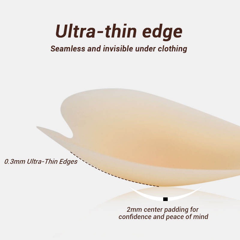 Breast Lift Nylon Patch with Adhesive Reusable Heart Shape Nipple Cover Traceless Underwear Accessory for Women Daily Use