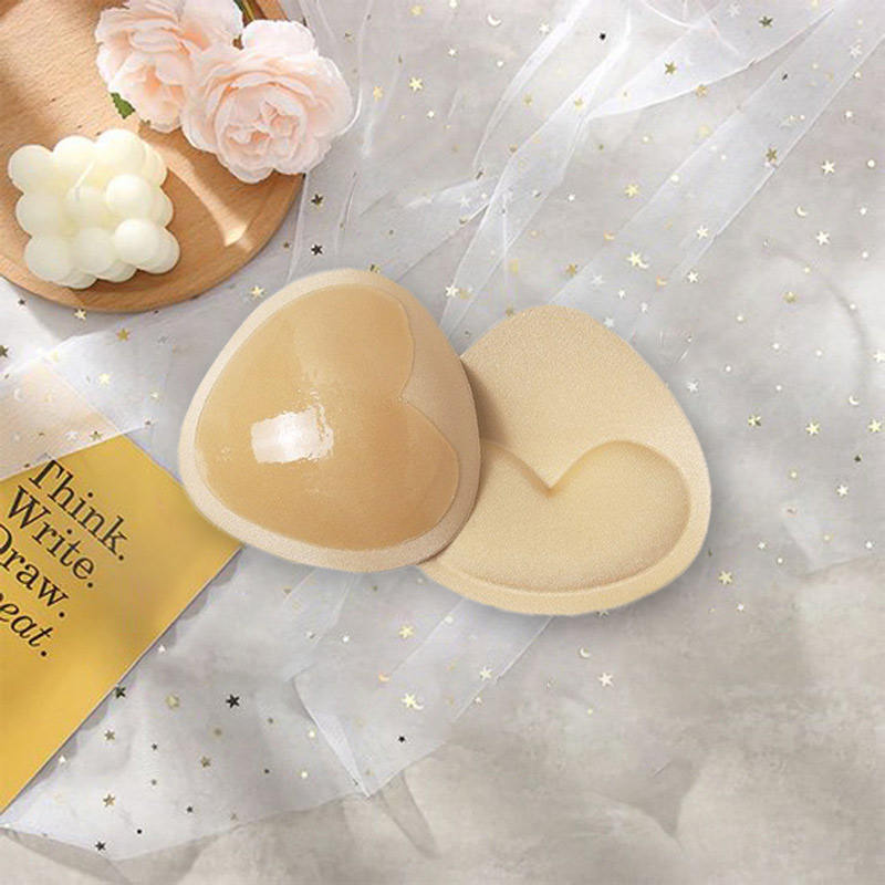 Ameliebra Production Double Side Adesivo Bra Skin Friendly Not Easy to Fall off and Strapless Heart Shaped Insert Adhesive Bra