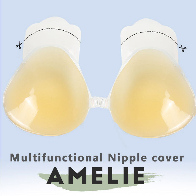 Nipple Cover Factory Wholesale Women Backless and Traceless Strong Stickness Push up to Small Breast Silicona Autoadhesivo Unbra