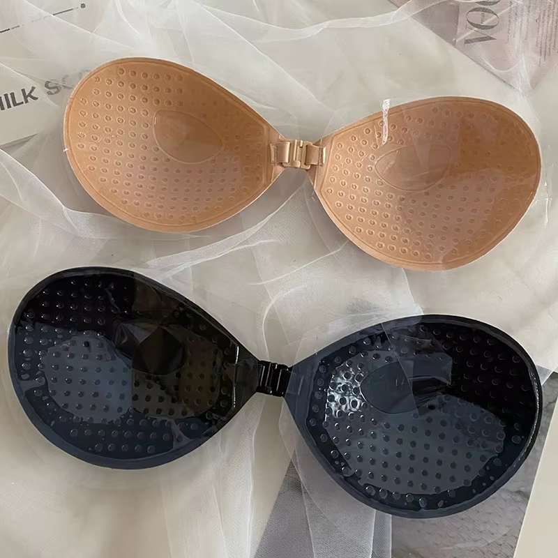 Amelie Produce Front Buckle Design Nipple Cover for Fashion Wear Strapless and Backless Women's High Fit Invisible Adhesive Bra