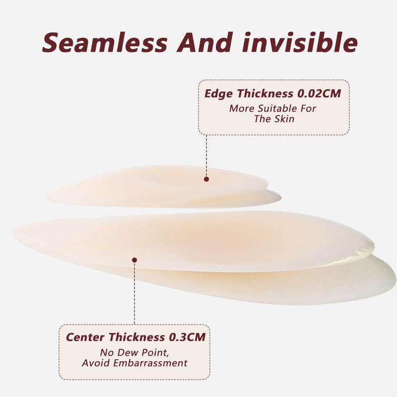 Seamless Invisible Nipple Covers for Women Ultra Thin Self Adhesive No Glue Breathable Reusable Silicone Pasties Nippies