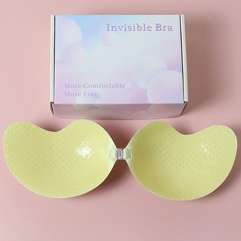 Custom E-commerce Platform Hot Sell Strapless and Good Skin Fit Self Adhesive Cordless Tape Invisible Bra for Fashion Wear