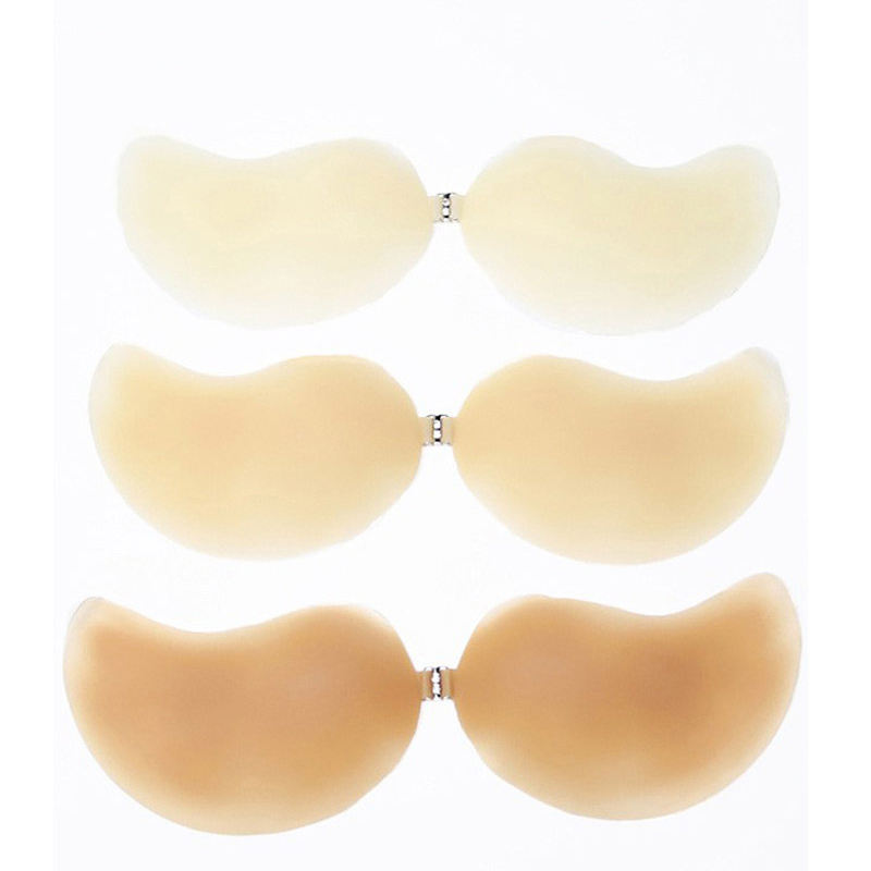 Nipple Cover Factory in Stock Women's Stickiness Bra Backless and Traceless Gather to Breast Push up Silicona Adhesivo Bra