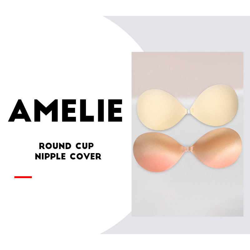 Bra Das Mulheres Heart Shaped Front Buckle Design Strapless and Traceless Satin Invisible Insert Bra Suitable for Fashion Wear