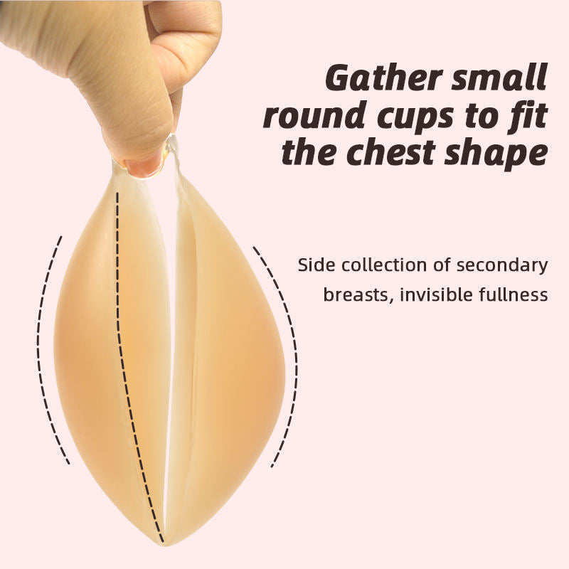 2026 Wholesale Nude Color Push up Adhesive Bra Strapless Backless Invisible Silicone Bra for Wedding Party Wear