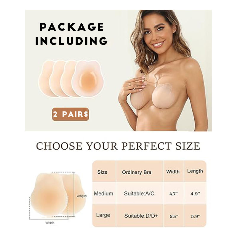 Silicone Nipple Cover Factory Produce Rabbit Ear Shape Natural Adesivo Strapless and Traceless Soportes Adhesivos Silicona Bra