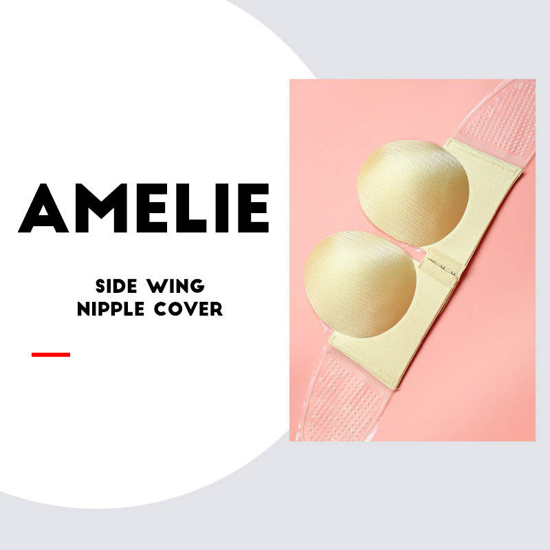 Half Moon Curve Design Invisible Fashion Bra for Fashion Wear Women's Strong Gather Push up Brassiere Invisible