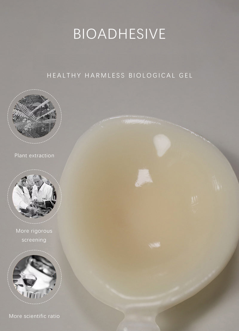 Reusable Silicone Super Sticky Backless Silicone Gel Seamless Push up Invisible Breast Lift Bra