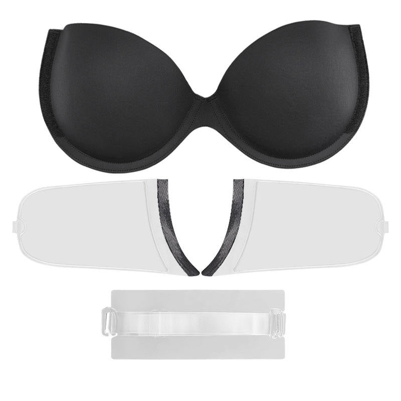 1 Pair Side Band Detachable Design Invisible Bra for Fashion Wear Women's Strong Breathable Push up Invisible Nipple Cover