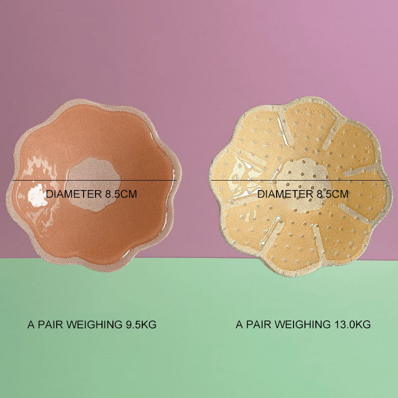 Hot Sale Flower / Roundness Type Invisible Women Bra Brushed Strapless and Backless Nipple Cover Suitable for Leisure Occasions