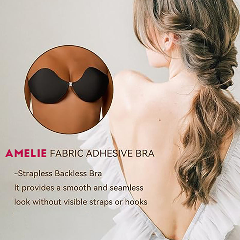 Manufacturer Hot Sale Sticky Bra Suitable for Dresses Backless Underwear Women's Gather Invisible Adhesive Bra