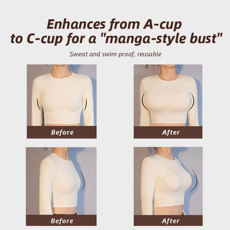 Women Self Adhesive Bra Nylon Spandex Thick Padding Invisible Push up Sticky Sponge Bra Backless Strapless Bra for Dresses
