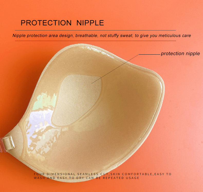 Invisible Bra Manufacturer Hot Sale Sticky Bra Suitable for Dresses Backless Underwear Women's Gather Invisible Adhesive Bra