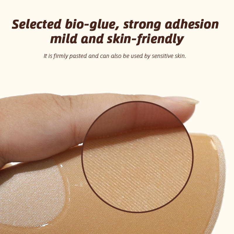 Invisible Self Adhesive Bra Strapless Backless Seamless Silicone Bra Push up Sticky Bra for Women Reusable Nipple Covers