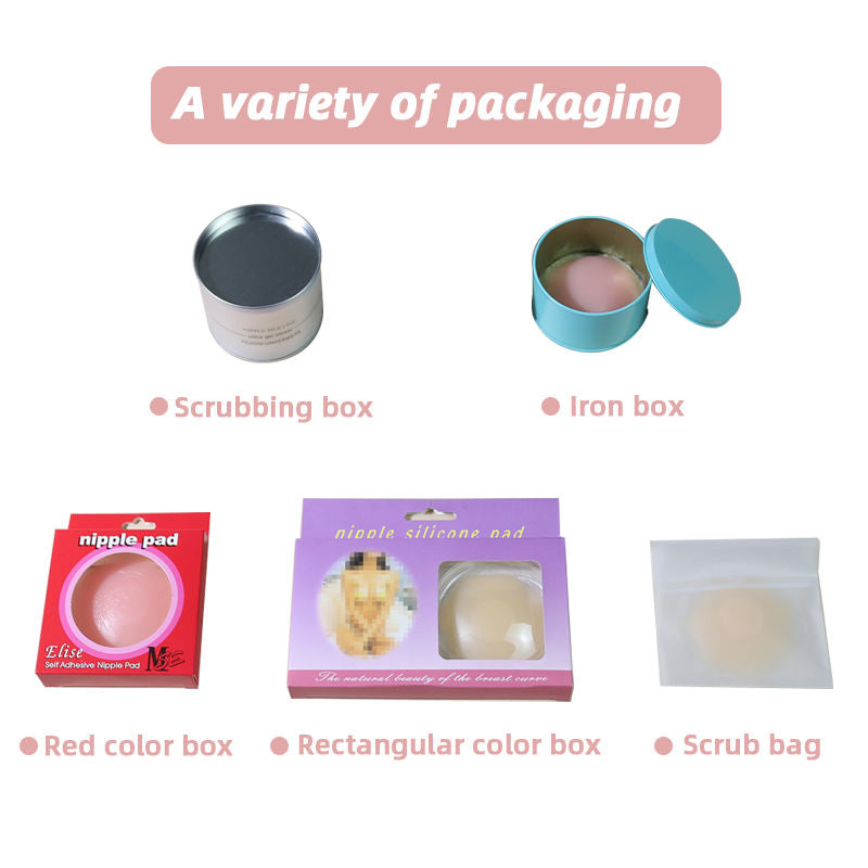 Reusable Silicone Nipple Covers for Women Invisible Adhesive Pasties Nippleless Sticks Breast Petals Skin Tone