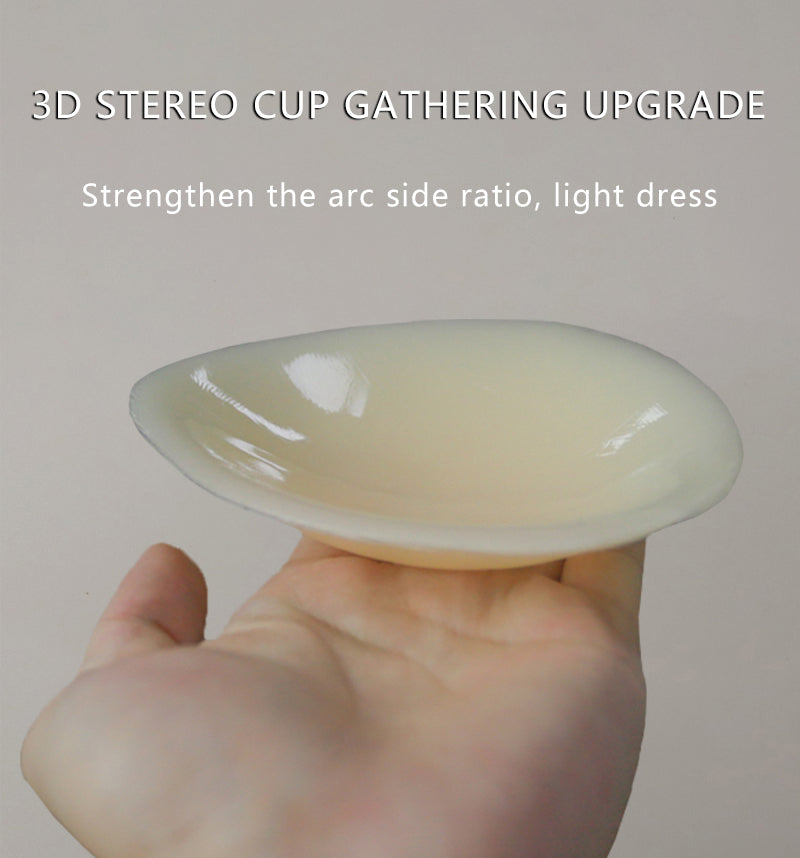 Reusable Silicone Super Sticky Backless Silicone Gel Seamless Push up Invisible Breast Lift Bra