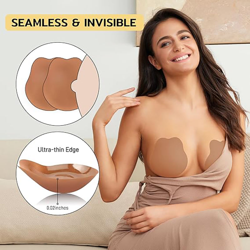 Silicone Nipple Cover Factory Produce Rabbit Ear Shape Natural Adesivo Strapless and Traceless Soportes Adhesivos Silicona Bra