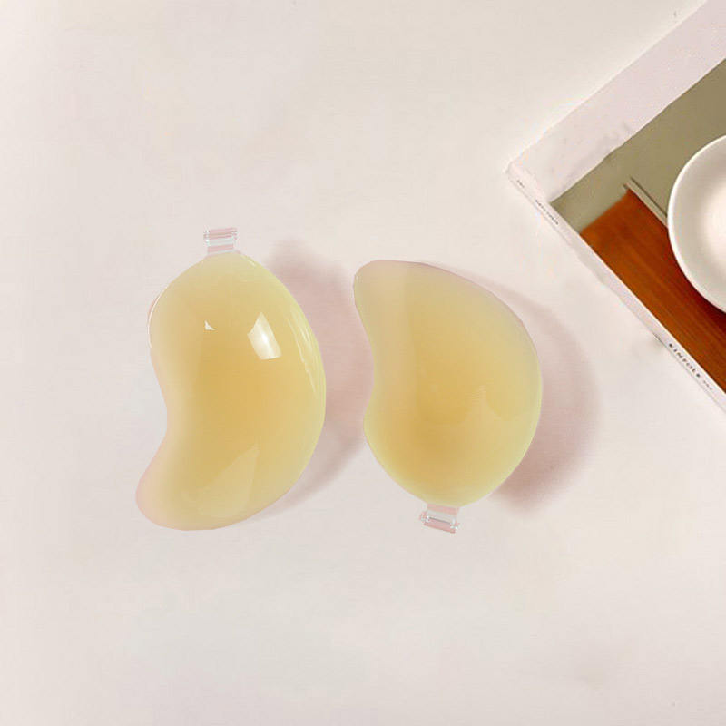 Hot Sale Underwear Traceless Strapless Adhesive Silicone Matte Sticky Bra for Women's Breast Silicone Nipple Cover