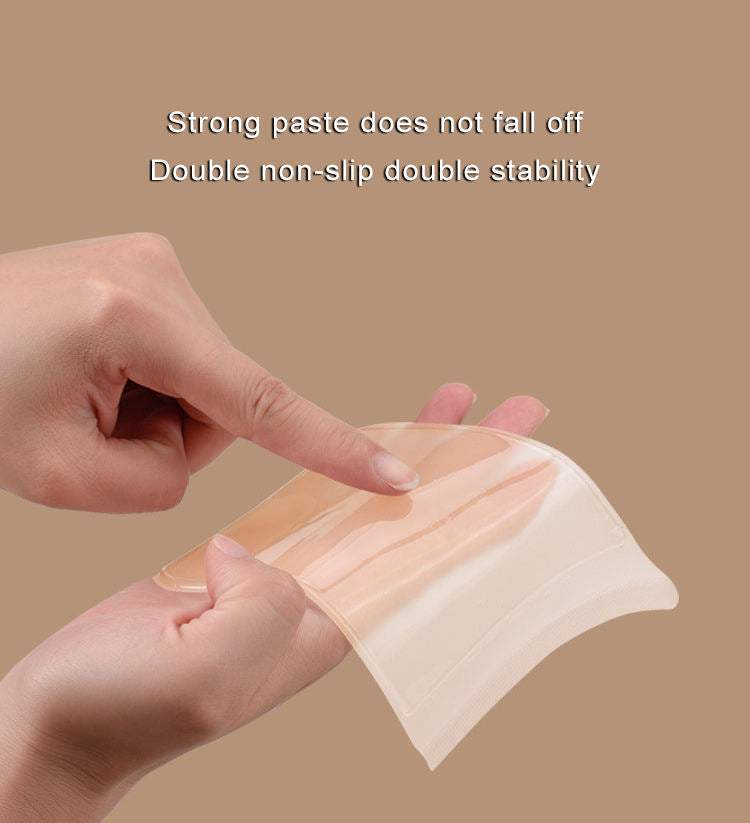 1 Pair Side Band Detachable Design Invisible Bra for Fashion Wear Women's Strong Breathable Push up Invisible Nipple Cover