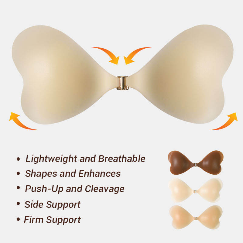 Breast Lift Nylon Patch with Adhesive Reusable Heart Shape Nipple Cover Traceless Underwear Accessory for Women Daily Use