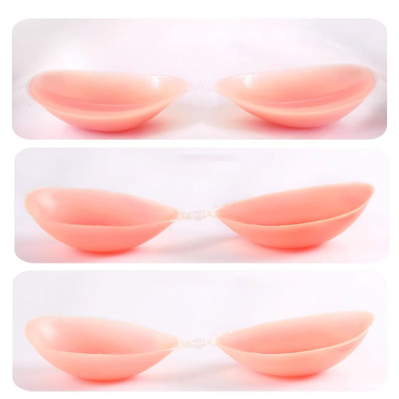 Reusable Silicone Super Sticky Backless Silicone Gel Seamless Push up Invisible Breast Lift Bra
