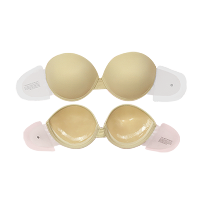 Women Invisible Reusable Bra in Stock Adhesive Bra Suitable for Fashion Wear Backless Gather to Breast Invisible Stickiness Bra