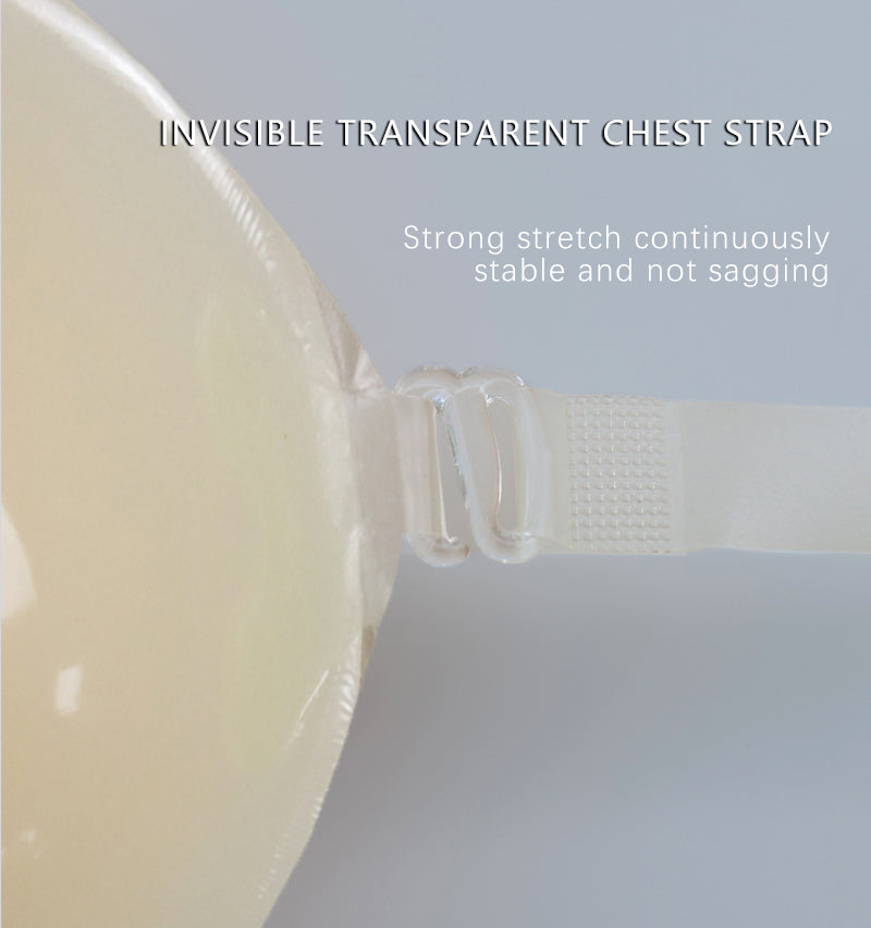 Reusable Silicone Super Sticky Backless Silicone Gel Seamless Push up Invisible Breast Lift Bra