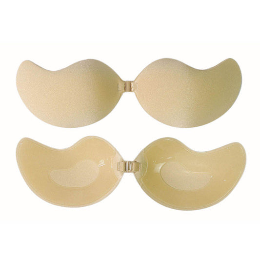 Reusable Mango Shape Sticky Bra Strapless Backless Push up Adhesive Silicone Bra for Women Wedding Dress Invisible Seamless Bra
